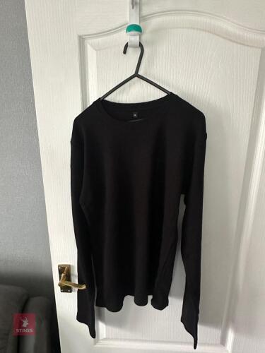 5 XXL BLACK LONG SLEEVE POLO SHIRTS