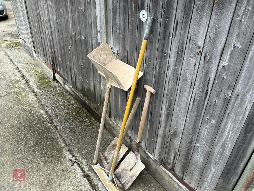 SHOVELS, PICK AXE & TOOLS