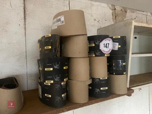 LARGE QTY OF SANDING BELTS
