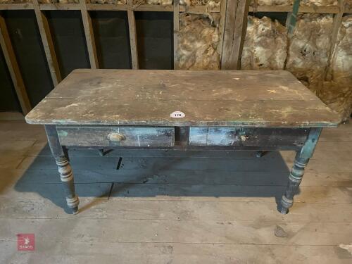 5' 4'' X 32'' X 30'' WOODEN TABEL