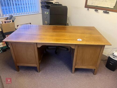 AFRICAN HARDWOOD DESK AND CHAIR