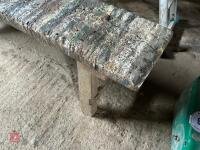 2 WOODEN BENCHES - 2