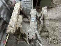 5 WOODEN TRESSELS - 3