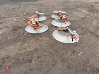 5 X GLOBAL 8 GAS BROODER HEATERS - 8