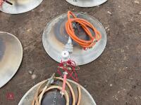 5 X GLOBAL 8 GAS BROODER HEATERS - 10