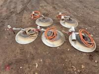 5 X GLOBAL 8 GAS BROODER HEATERS - 3