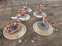 5 X GLOBAL 8 GAS BROODER HEATERS - 3