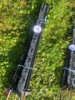 10 BLACK ELECTRIC FENCING STAKES - 2