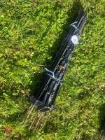 10 BLACK ELECTRIC FENCING STAKES - 4