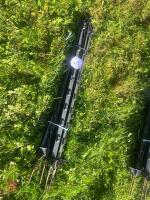 10 BLACK ELECTRIC FENCING STAKES - 4