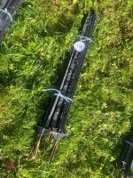 10 BLACK ELECTRIC FENCING STAKES - 4