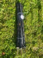 10 BLACK ELECTRIC FENCING STAKES - 3