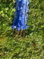 10 BLUE ELECTRIC FENCING STAKES - 3