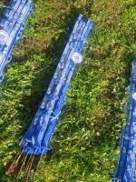 10 BLUE ELECTRIC FENCING STAKES - 2