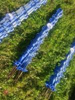 10 BLUE ELECTRIC FENCING STAKES - 4