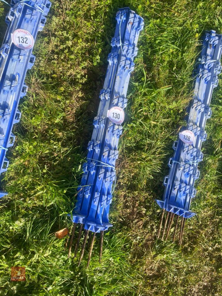 10 BLUE ELECTRIC FENCING STAKES