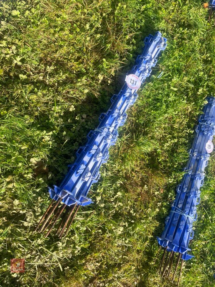 10 BLUE ELECTRIC FENCING STAKES