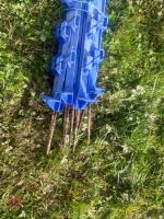 10 BLUE ELECTRIC FENCING STAKES - 4