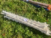 10 WHITE ELECTRIC FENCING STAKES - 3