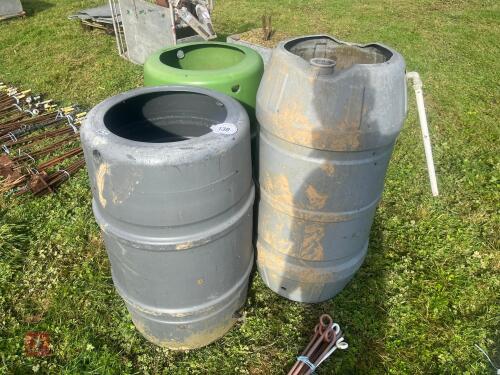 3 WATER BUTTS