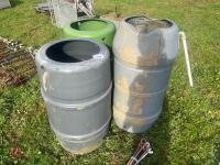3 WATER BUTTS
