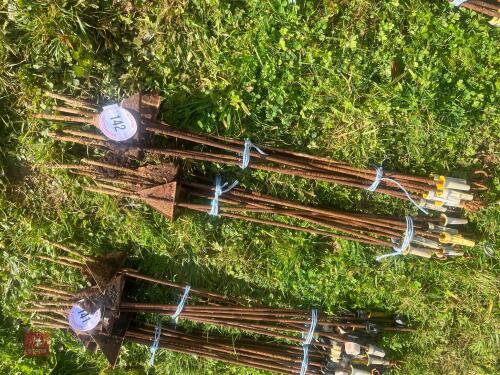 20 METAL ELECTRIC FENCING STAKES