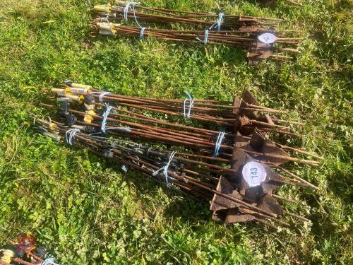 30 METAL ELECTRIC FENCING STAKES