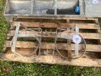 2 GALVANISED BUCKET HOLDERS