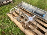 2 GALVANISED BUCKET HOLDERS - 2