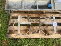 2 GALVANISED BUCKET HOLDERS - 4