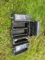 4 PLASTIC WALL MOUNTED DRINKING TROUGHS - 6