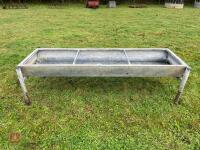 8' GALVANISED FREESTANDING CATTLE TROUGH - 6