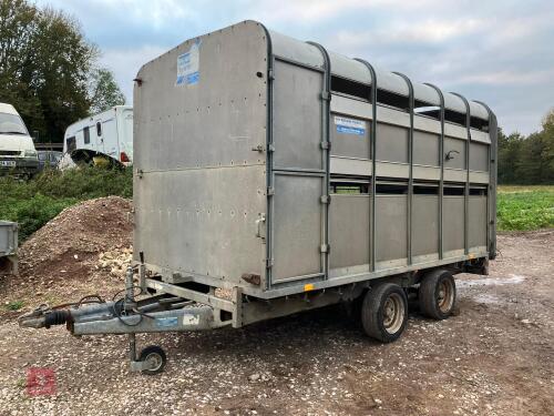 2002 12' IFOR WILLIAMS LIVESTOCK TRAILER