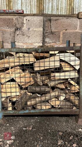 CRATE OF MIXED HARDWOOD & SOFTWOOD LOGS
