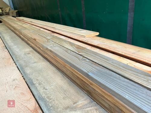 65 X 4.8M X 3'' X 1'' CEDAR LENGTHS