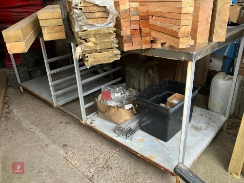 2.4M X 84CM X 88CM SS WORKBENCH
