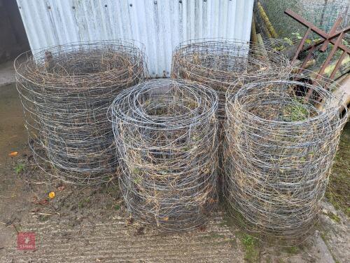 4 ROLLS OF STOCK NETTING