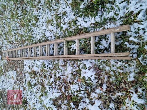 4.5M LONG WOODEN LADDER