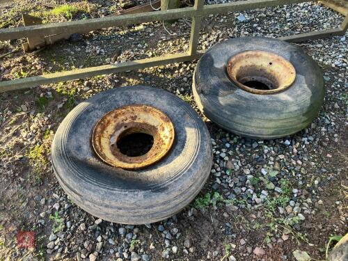 2 X 8.50.12 WHEELS & TYRES