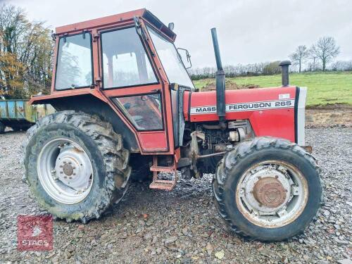 1986 MASSEY FERGUSON 265 4WD TRACTOR