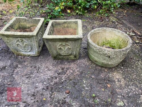 3 GARDEN PLANTERS