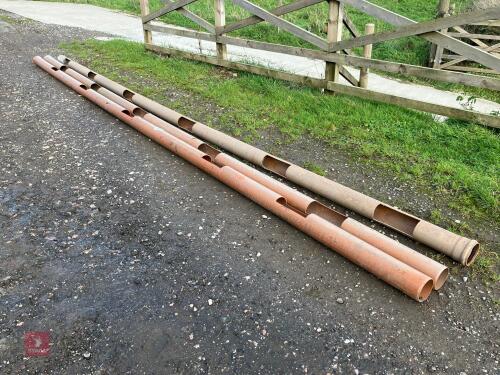 3 LENGTHS OF GUTTERING DRINKERS (66)