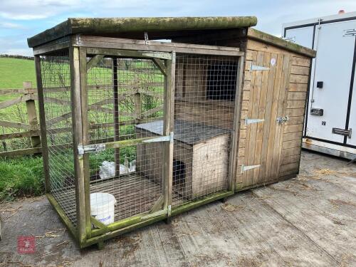 10' DOG KENNEL & RUN (76) * Late Reserve Added
