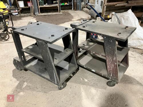 2 WORKSHOP/WELDER TROLLEYS
