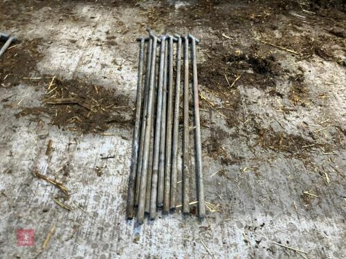 10 HD GALVANISED DROP PINS (106)