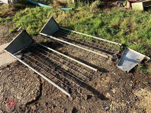 2 GALVANISED HAY RACKS