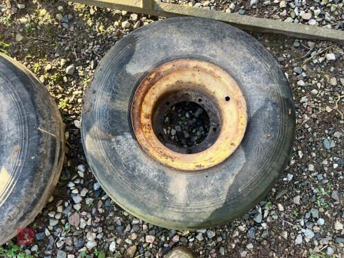 2 X 8.50.12 WHEELS & TYRES