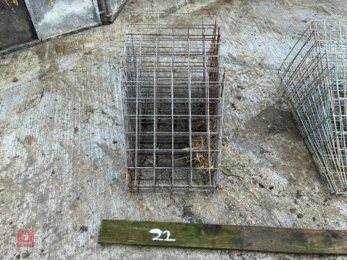 6 HOOK-OVER HAY RACKS (22)