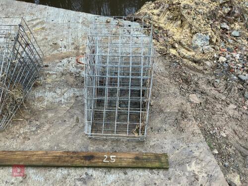 6 HOOK-OVER HAY RACKS (25)
