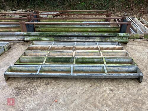 5 HD 9' GROUND FEED TROUGHS (27)